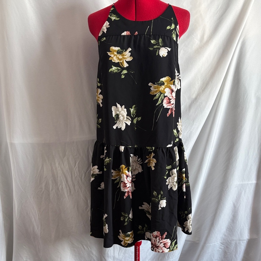 Wishlist Black Floral Midi Dress MM219